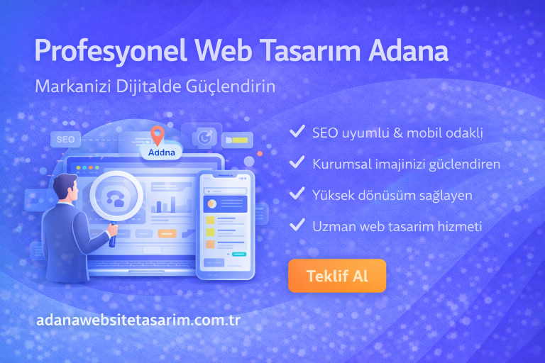 Profesyonel Web Tasarım Adana
