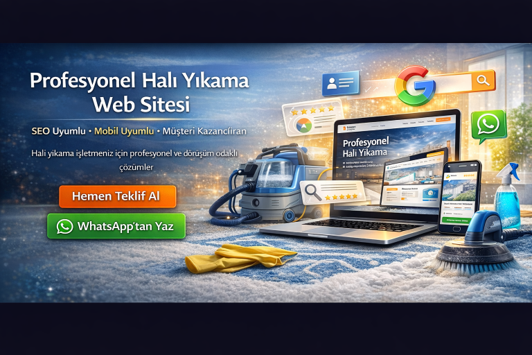 Profesyonel Halı Yıkama Web Sitesi